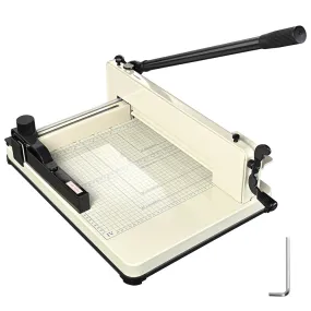 12" Steel Manual Guillotine, Paper Cutter and Trimmer(400-sheet capacity)