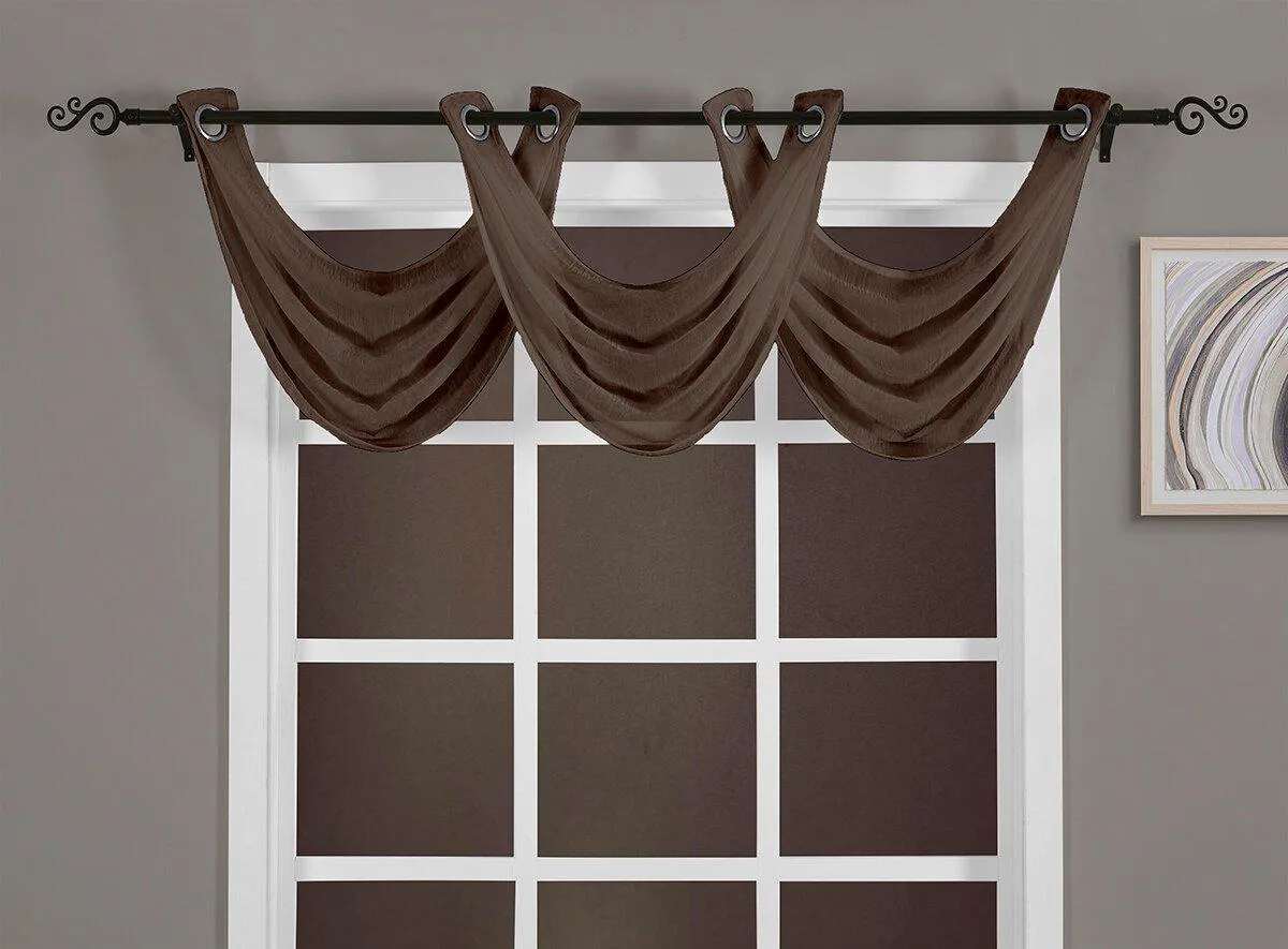 Abri Grommet Crushed Sheer Window Treatment (Single)