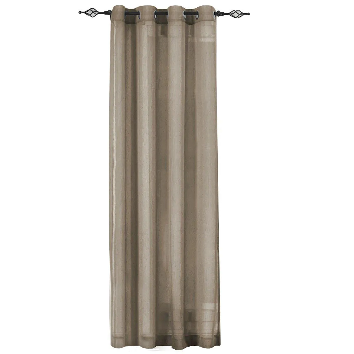 Abri Grommet Crushed Sheer Window Treatment (Single)