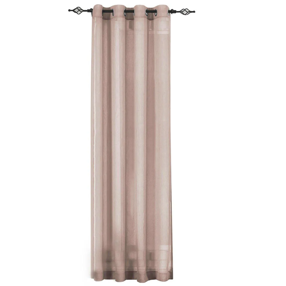 Abri Grommet Crushed Sheer Window Treatment (Single)