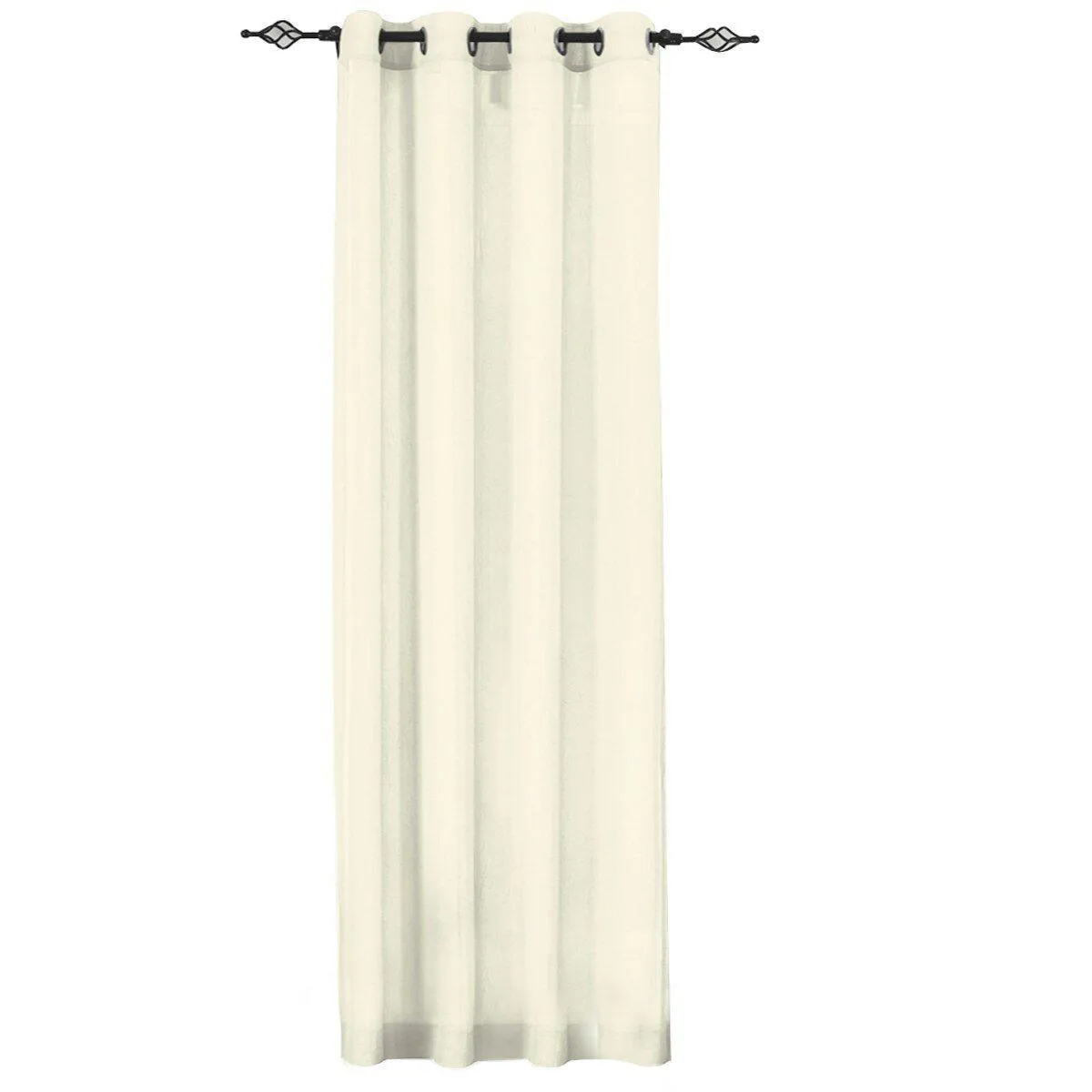 Abri Grommet Crushed Sheer Window Treatment (Single)