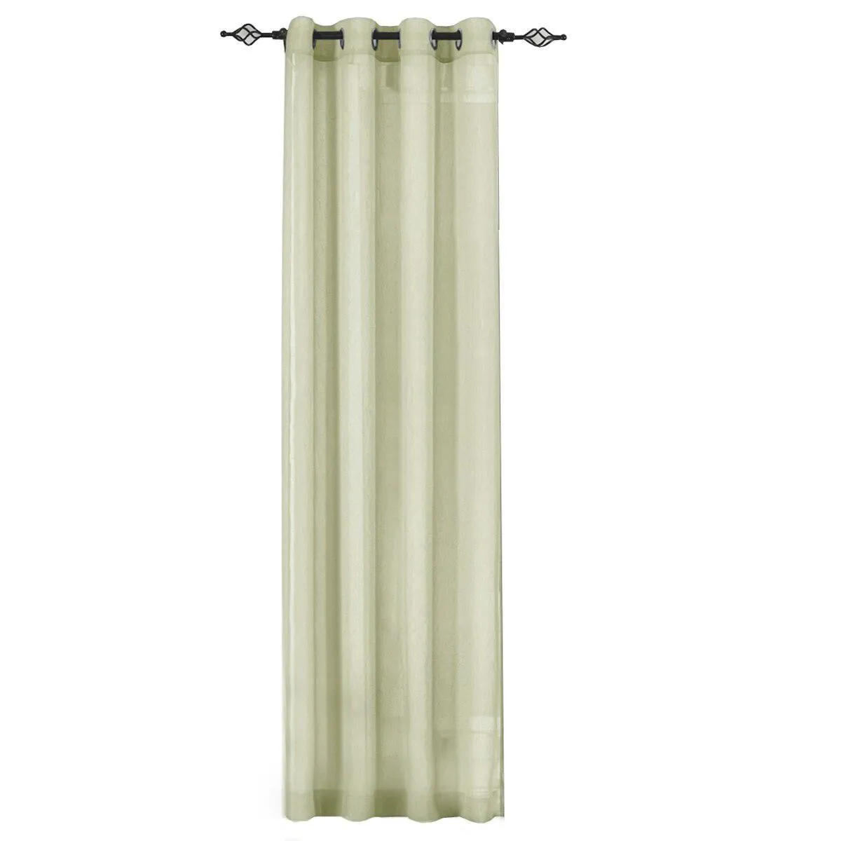 Abri Grommet Crushed Sheer Window Treatment (Single)