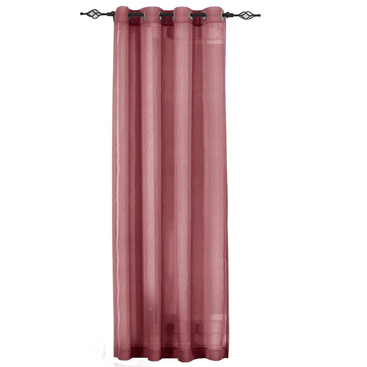 Abri Grommet Crushed Sheer Window Treatment (Single)