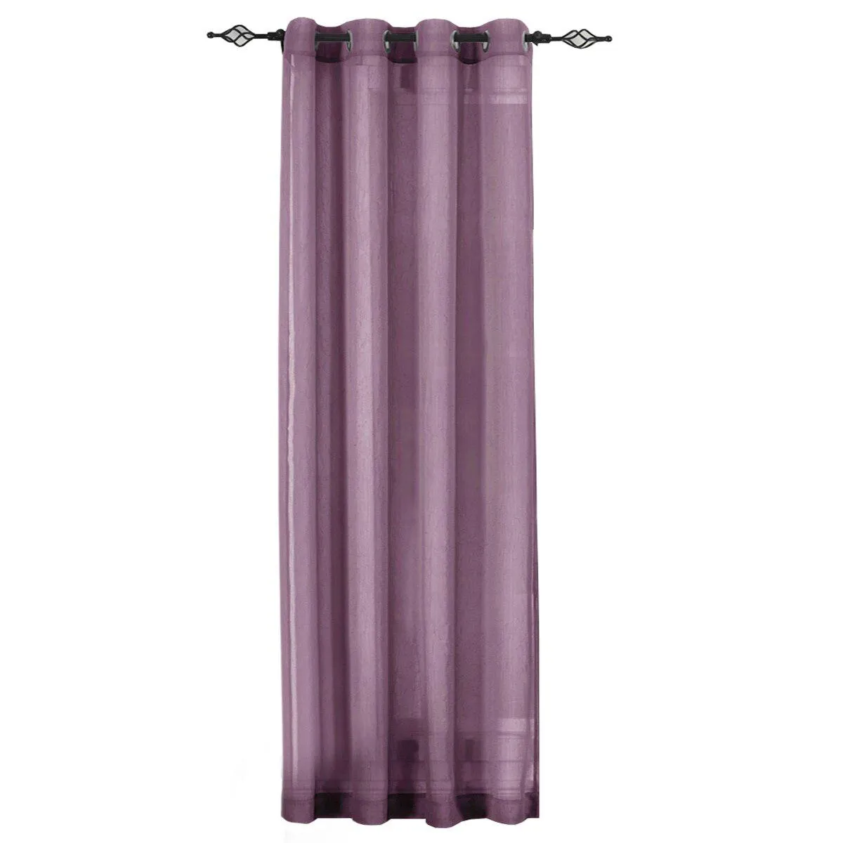 Abri Grommet Crushed Sheer Window Treatment (Single)