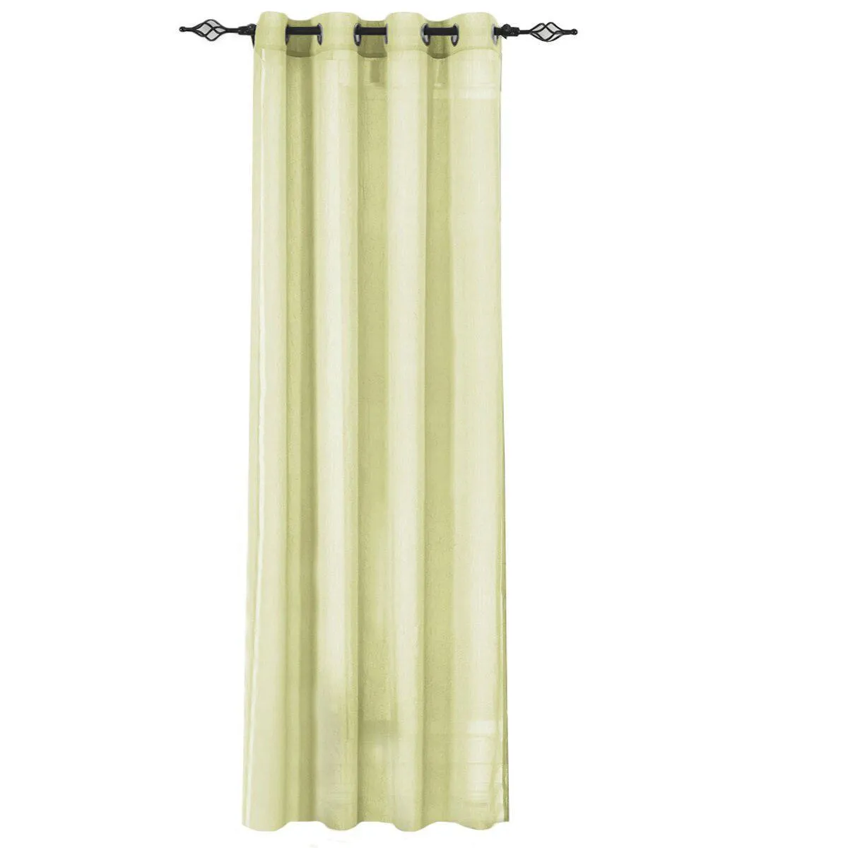 Abri Grommet Crushed Sheer Window Treatment (Single)