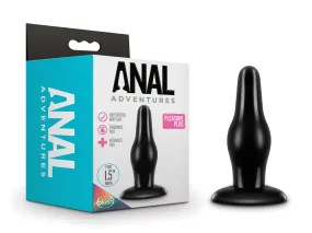 Anal Adventures By Blush® | Pleasure Black 4.25-Inch Anal Plug