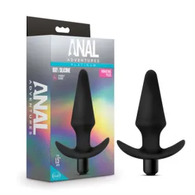 Anal Adventures Vibrating Plug Black: Explore Sensual Delights with Confidence