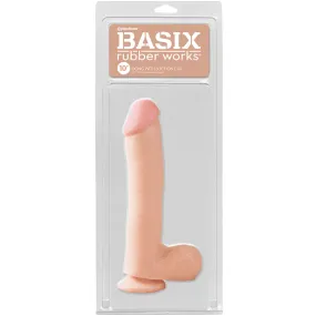 Basix Rubber Works Dong with Suction Cup-Light 10