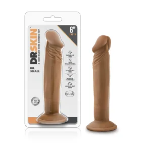 Dr. Skin By Blush® | Dr. Small Realistic Mocha 6.5-Inch Long Dildo With Suction Cup Base