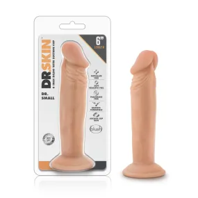 Dr. Skin By Blush® | Dr. Small Realistic Vanilla 6.5-Inch Long Dildo With Suction Cup Base