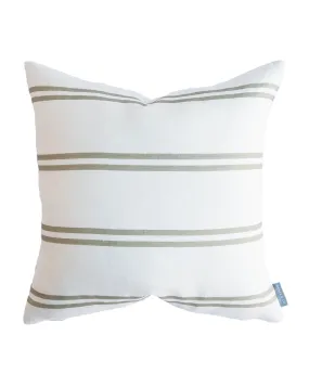 Franklin Olive Stripe Pillow Cover