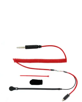 HELMET KIT - MINI MIC FLEX BOOM 3 CONDUCTOR COIL CORD