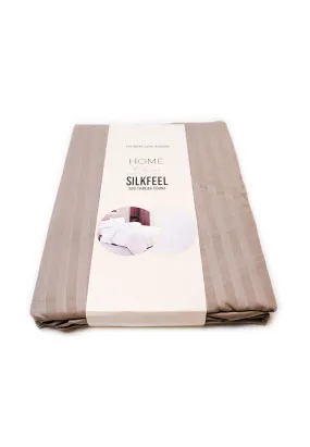 Jacquard Stripes Bedsheet Fitted Sheet - Twin with 2pc Pillow Case