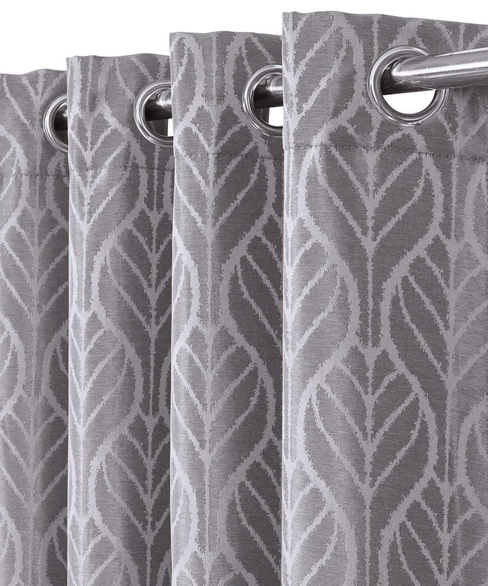 Pair Hilton Blackout Curtains Jacquard Thermal Insulated Set of 2 Panels