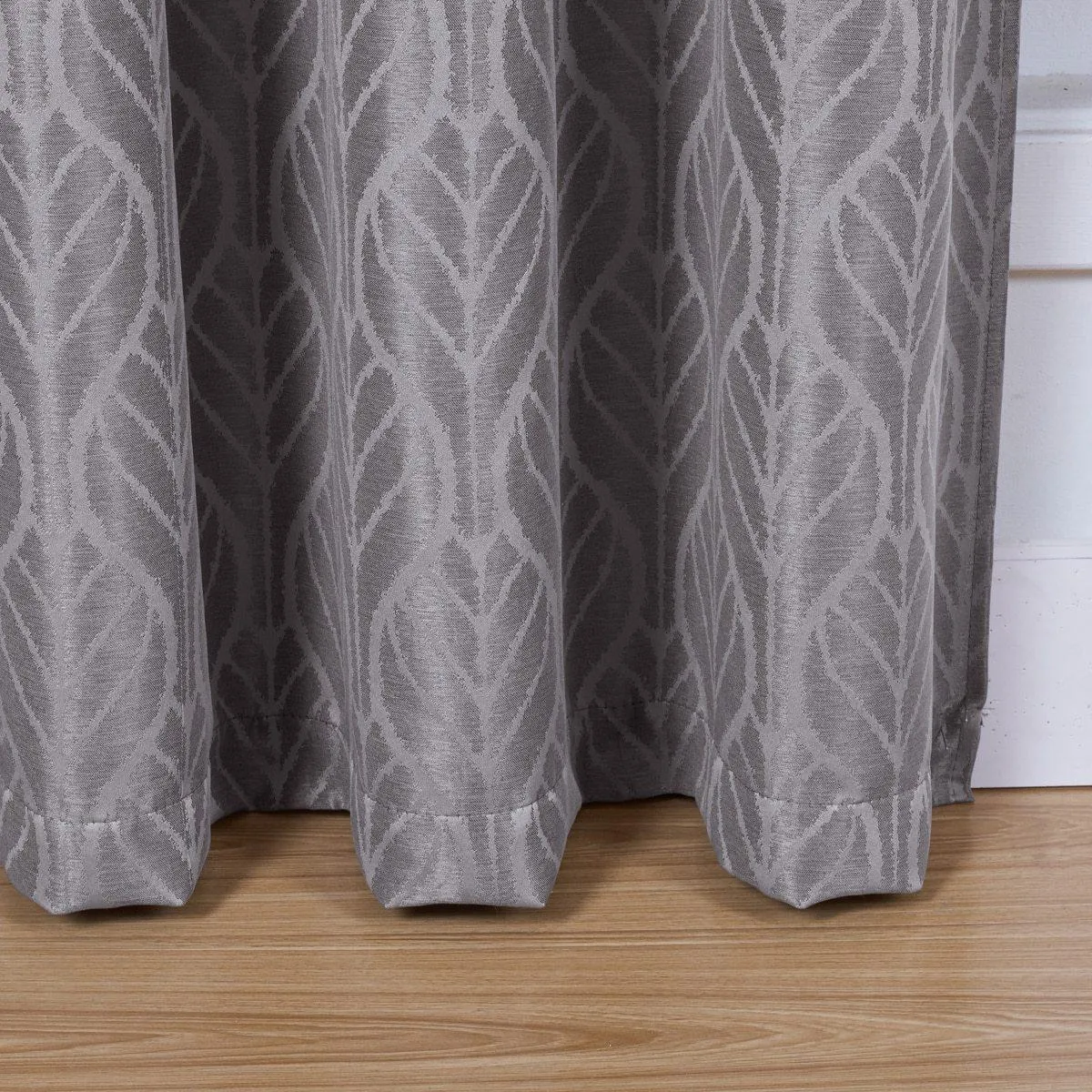 Pair Hilton Blackout Curtains Jacquard Thermal Insulated Set of 2 Panels