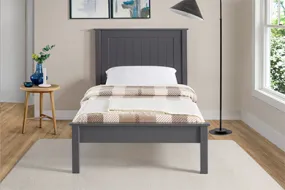 Taurus Dark Grey L/F bed